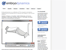 Tablet Screenshot of embryodynamics.com